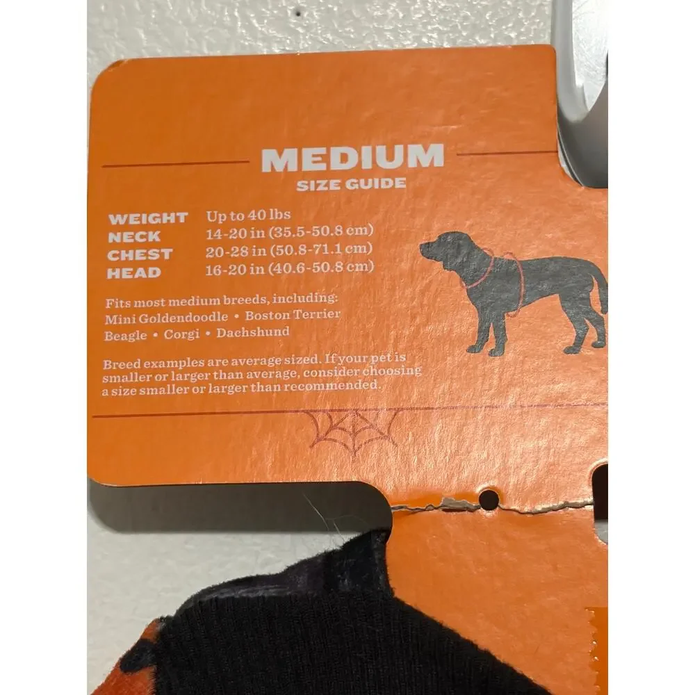 Halloween Dog Hoodie Costume Hyde & Eek Pumpkin Medium Black Target Pet